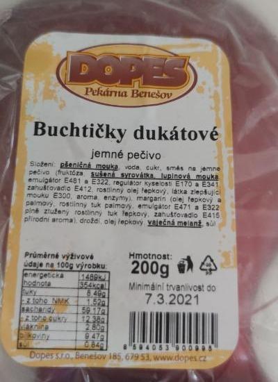 Fotografie - Buchtičky dukátové Dopes