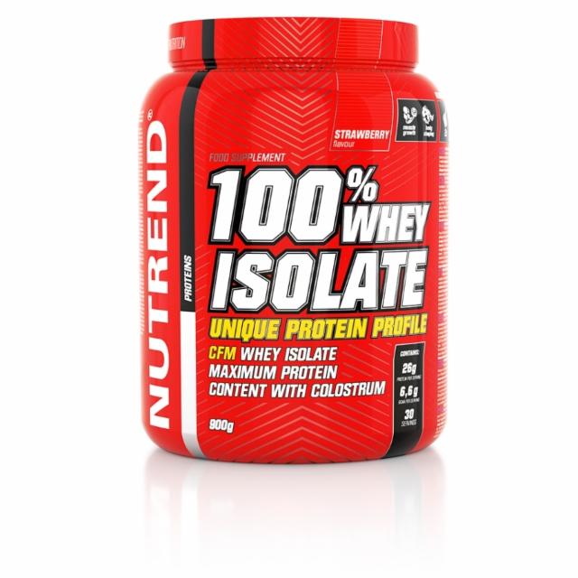 Fotografie - 100% whey isolate strawberry Nutrend