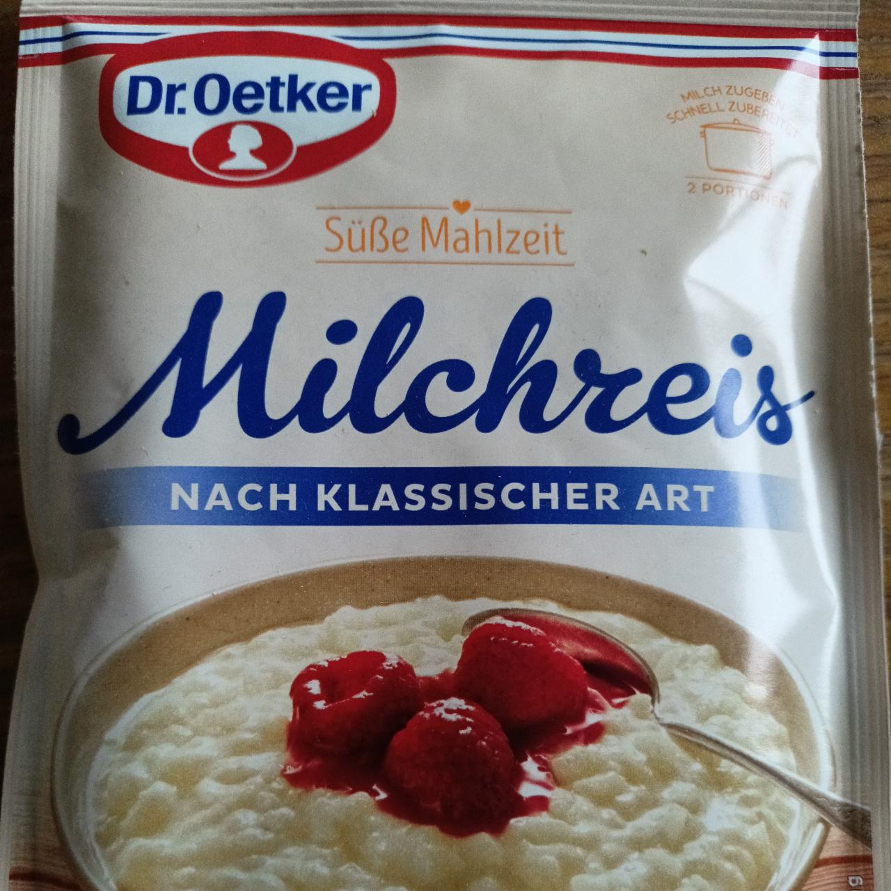 Fotografie - Süße Mahlzeit Milchreis nach klassischer art Dr.Oetker