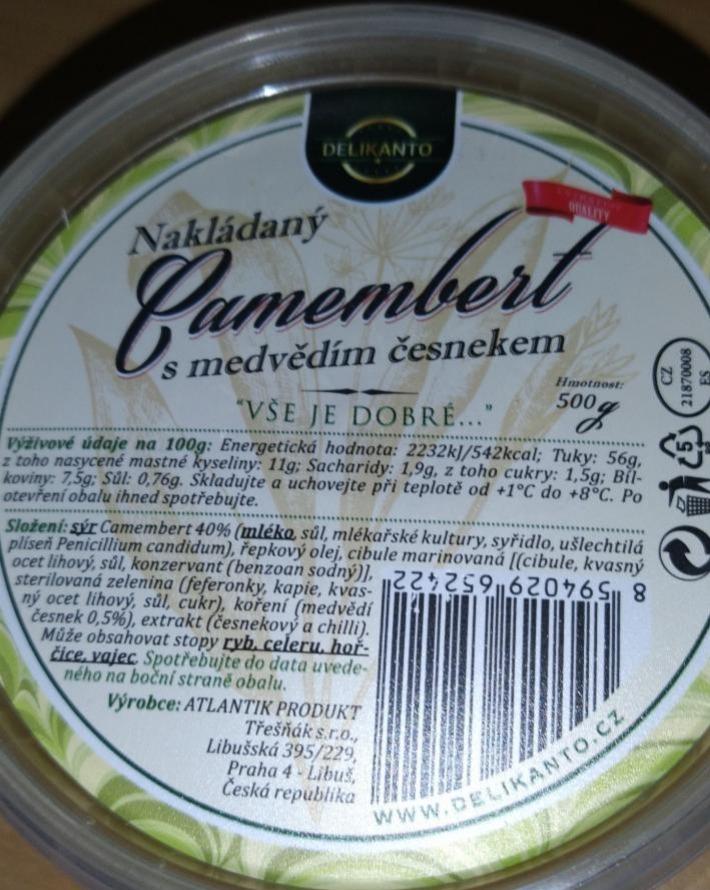 Fotografie - Nakládaný Camembert s medvědím česnekem Delikanto