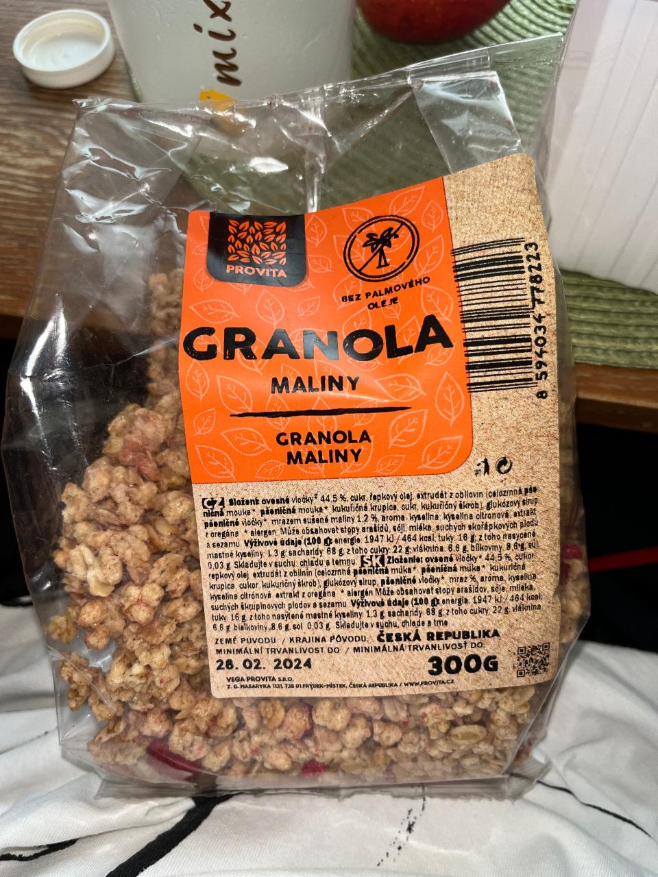 Fotografie - Granola Maliny Provita