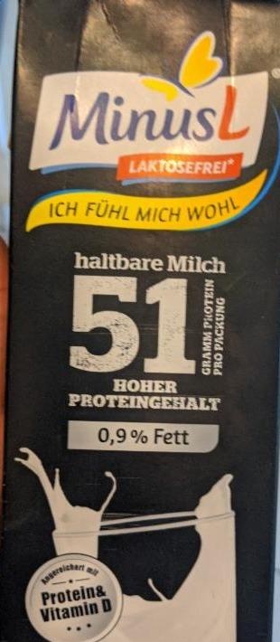 Fotografie - H-Milch Hoher Proteingehalt MinusL