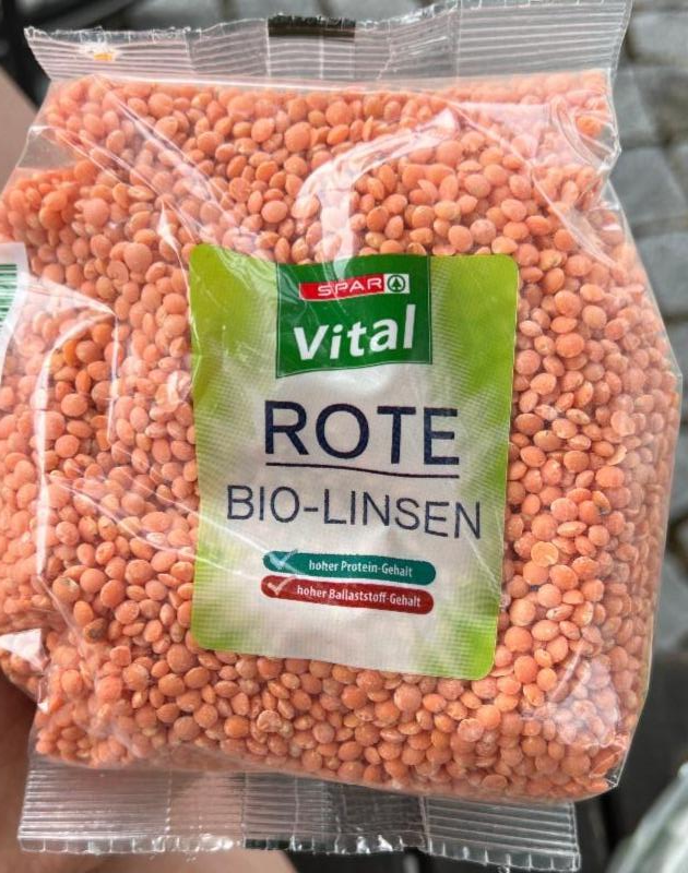 Fotografie - Rote Bio-Linsen Spar Vital