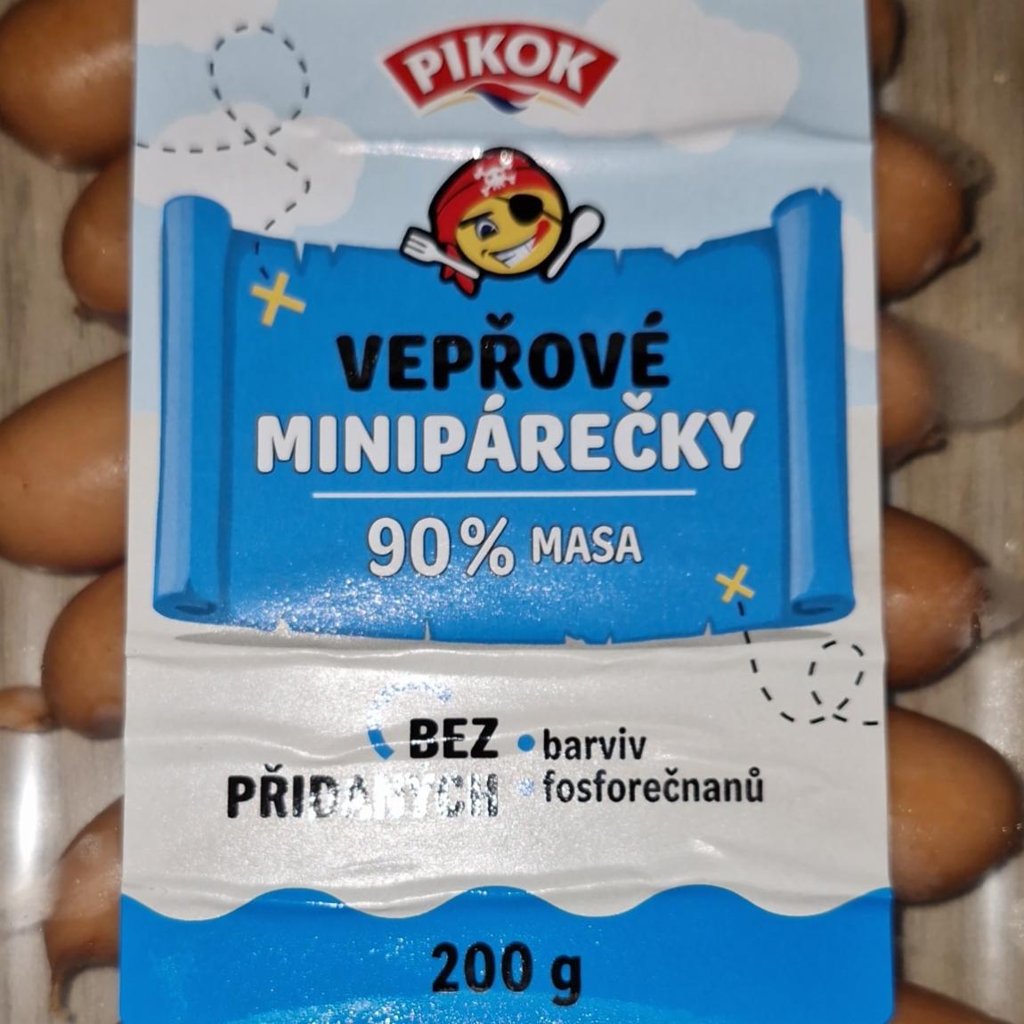 Fotografie - Vepřové minipárečky 90% masa Pikok