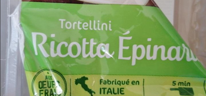 Fotografie - Tortellini ricotta épinard Carrefour