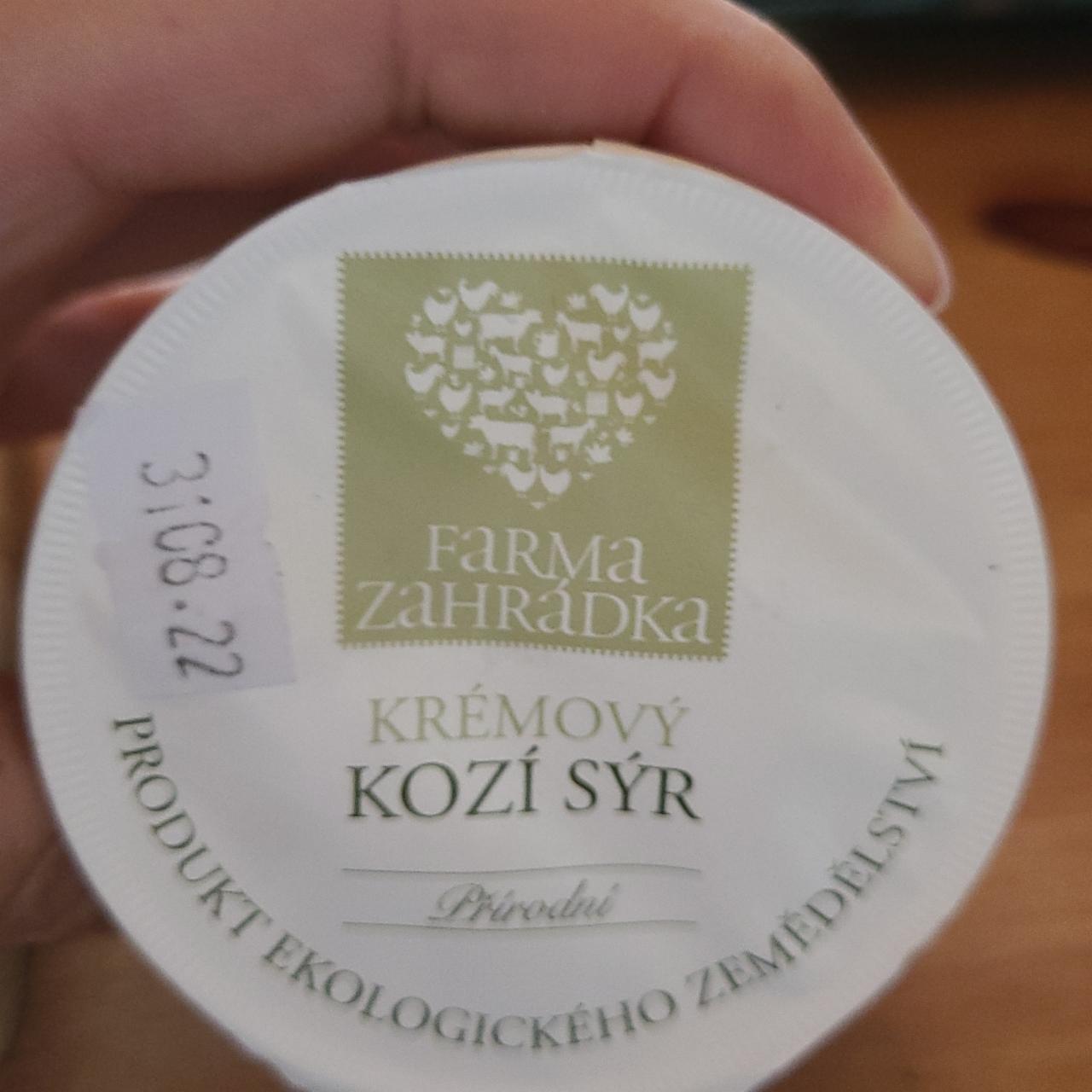 Fotografie - krémový kozí sýr farma Zahrádka