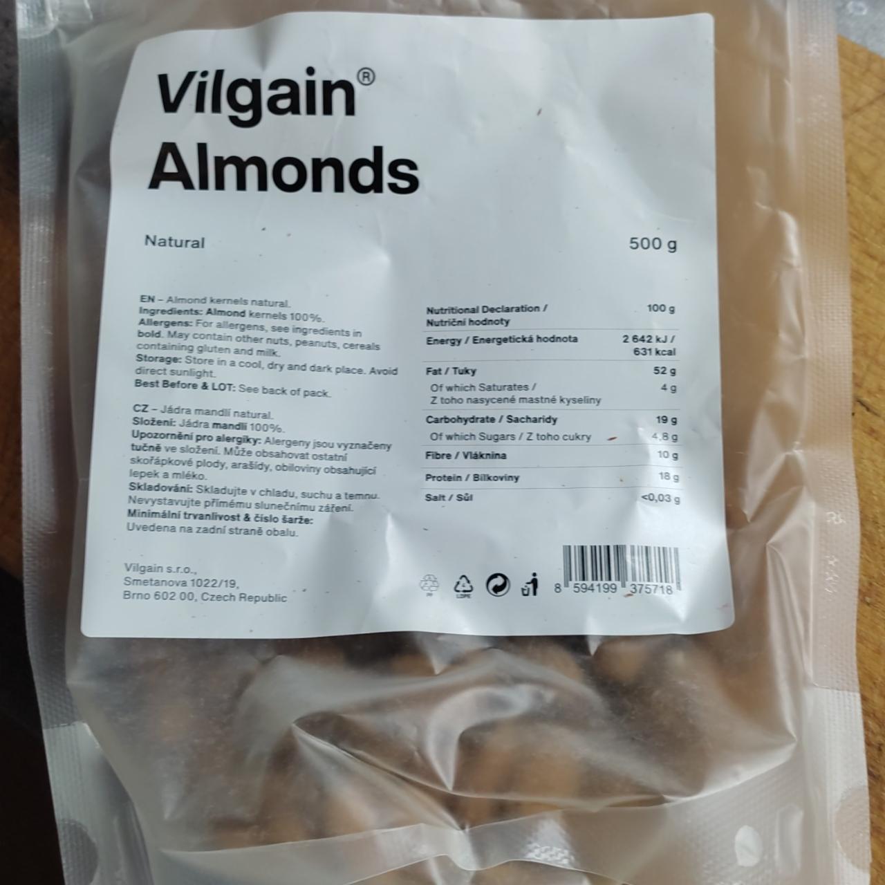 Fotografie - Almonds Natural Vilgain