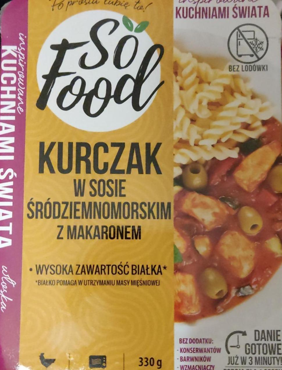 Fotografie - Kurczak w sosie śródziemnomorskim z makaronem So food