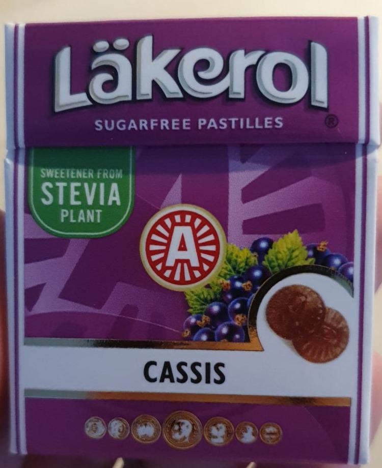 Fotografie - Cassis sugarfree pastilles Läkerol