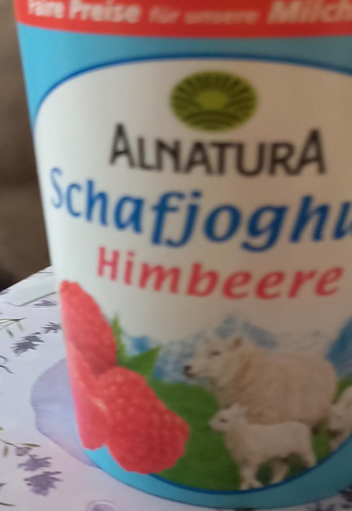 Fotografie - Bio Schafjoghurt Himbeere Alnatura