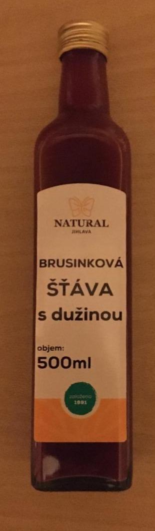 Fotografie - Brusinková šťáva s dužinou Natural Jihlava