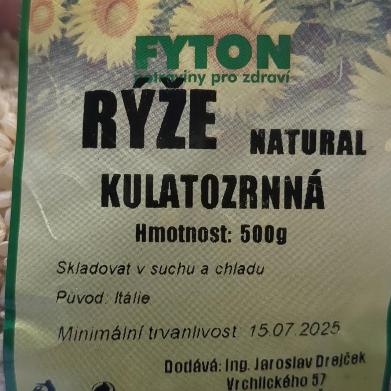 Fotografie - Rýže natural kulatozrnná Fyton