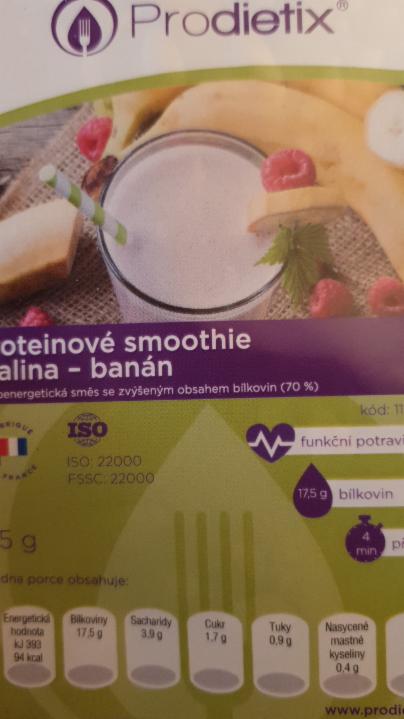 Fotografie - Proteinové smoothie malina,banán