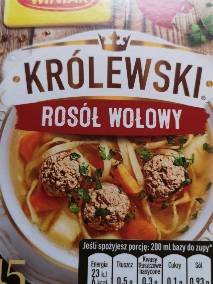 Fotografie - Królewski Rosół wołowy Winiary