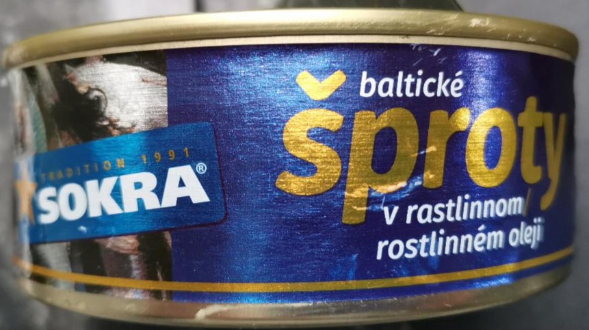 Fotografie - Baltické šproty v rostlinném oleji Sokra