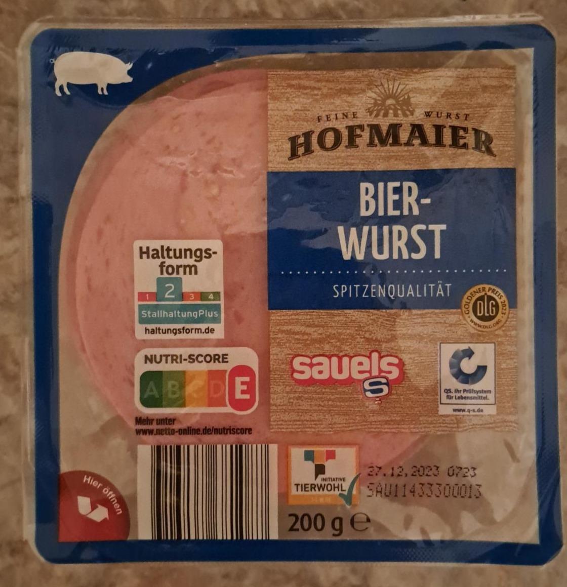 Fotografie - Bier-Wurst Hofmaier