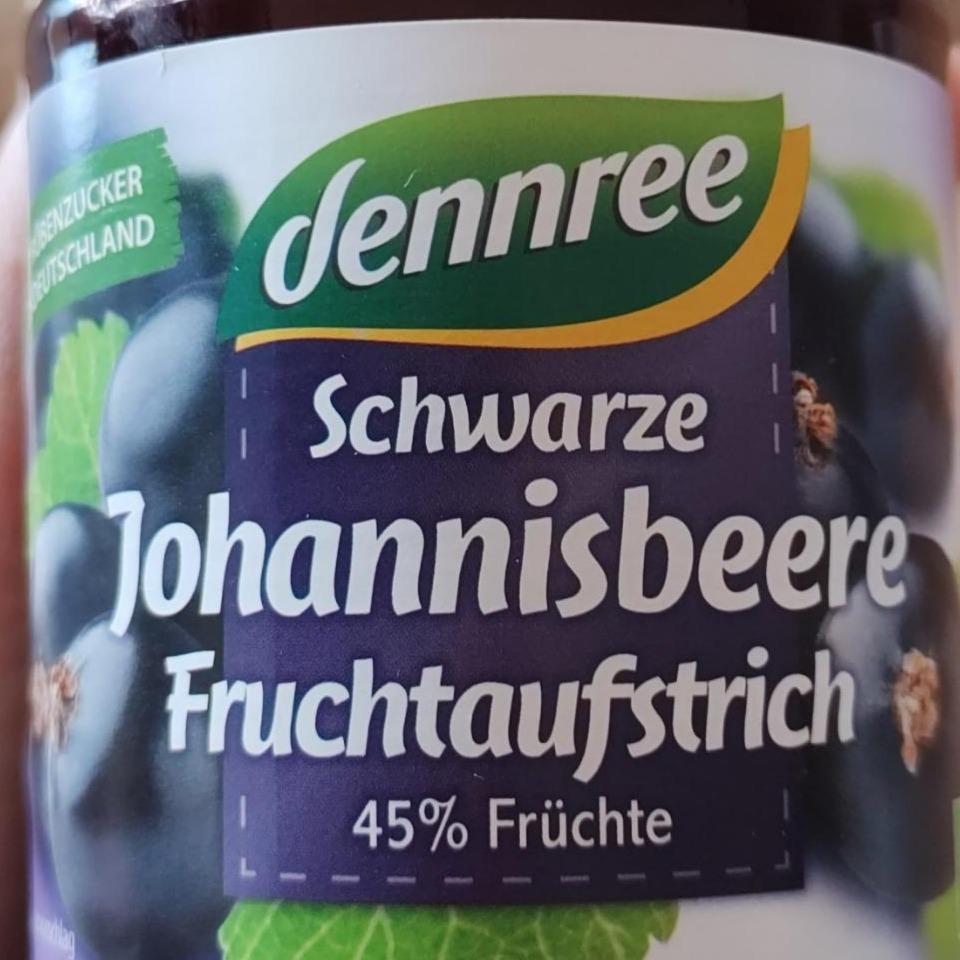 Fotografie - Schwarze Johannisbeere Fruchtaufstrich Dennree