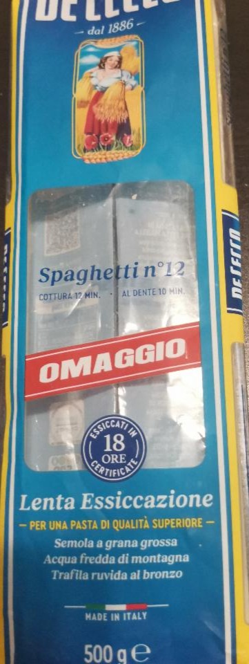 Fotografie - Spaghetti n°12 De Cecco