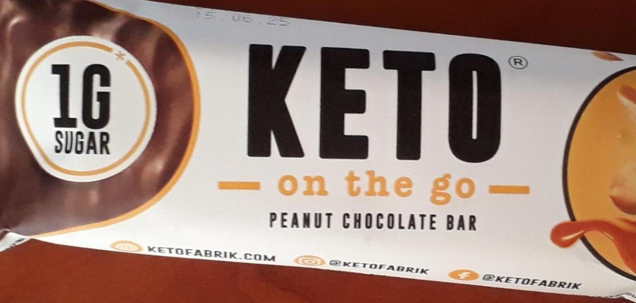 Fotografie - Peanut chocolate bar Keto on the go