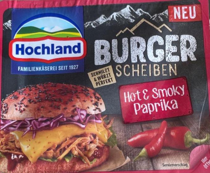 Fotografie - Burger scheiben hot & smoky paprika Hochland