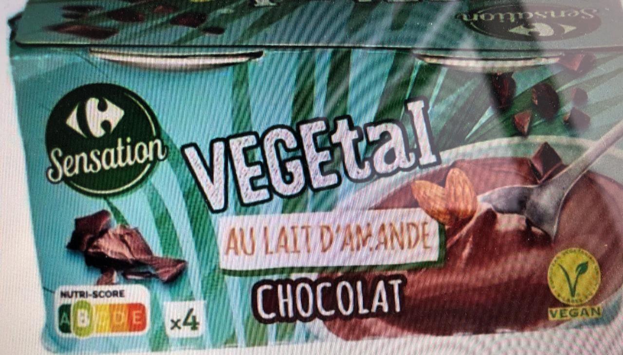 Fotografie - Vegetal au lait d'amande Chocolat Carrefour Sensation