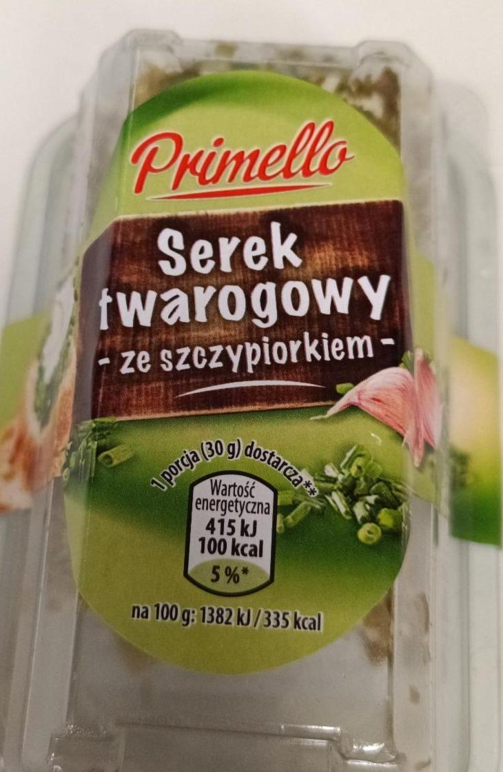 Fotografie - Serek twarogowy ze szczypiorkiem Primello