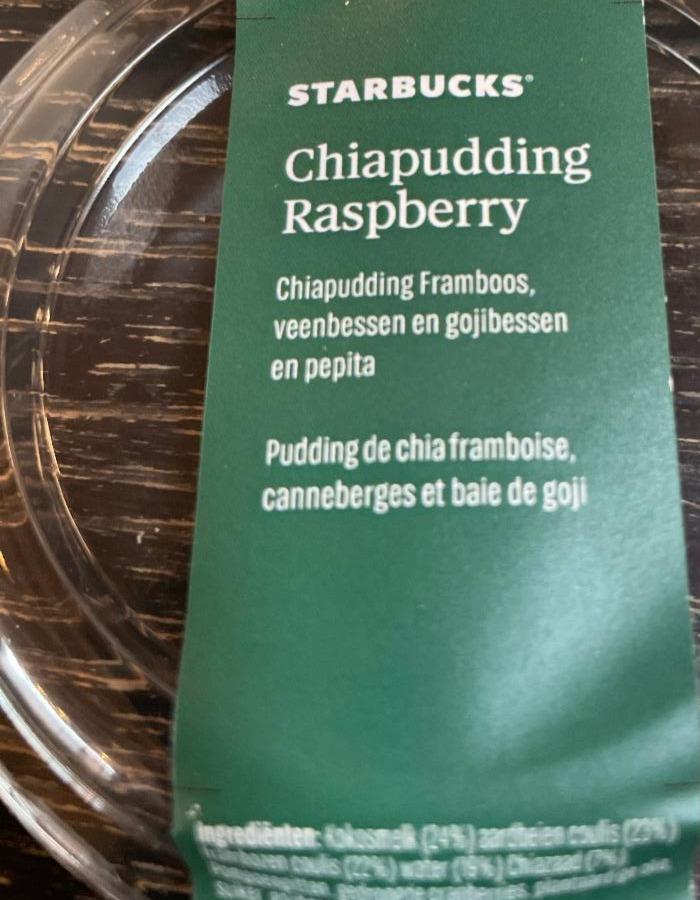 Fotografie - Chiapudding raspberry Starbucks