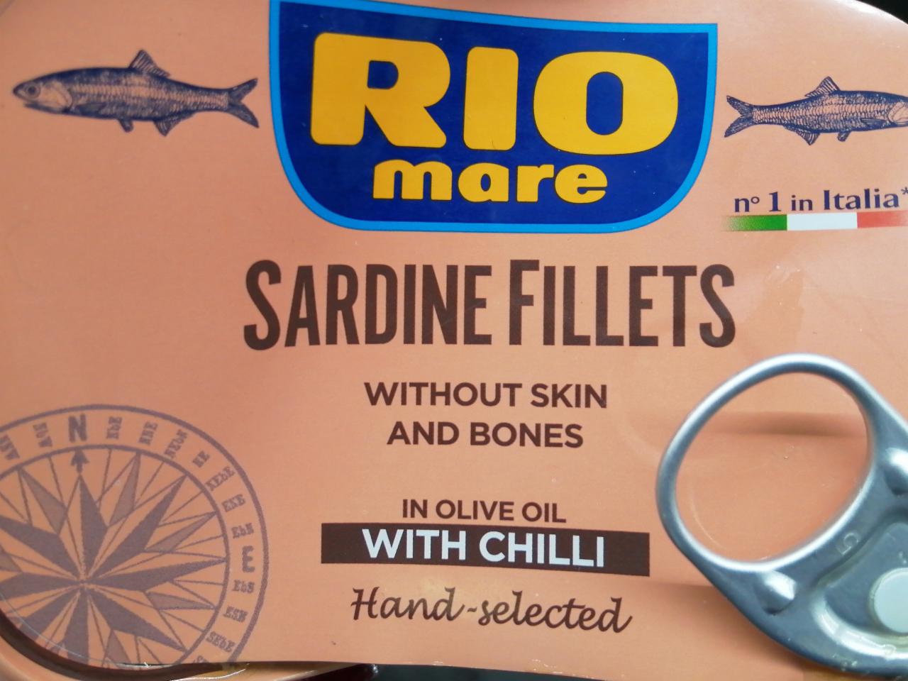 Fotografie - Sardine fillets in olive oil with chilli Rio mare