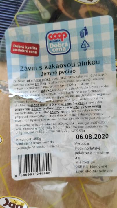 Fotografie - závin s kakaovou náplní PPC