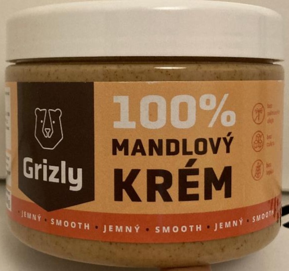 Fotografie - 100% mandlový krém jemný Grizly