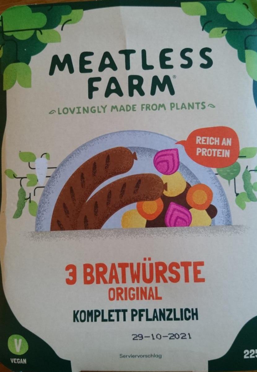 Fotografie - MEATLESS FARM 3 BRATWÜRSTE