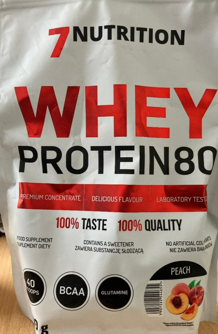 Fotografie - Whey protein 80 Peach 7Nutrition