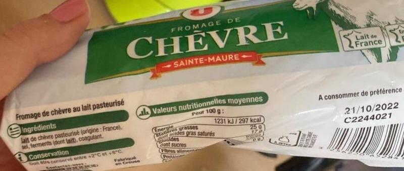 Fotografie - Fromage de chèvre Sainte Maure U