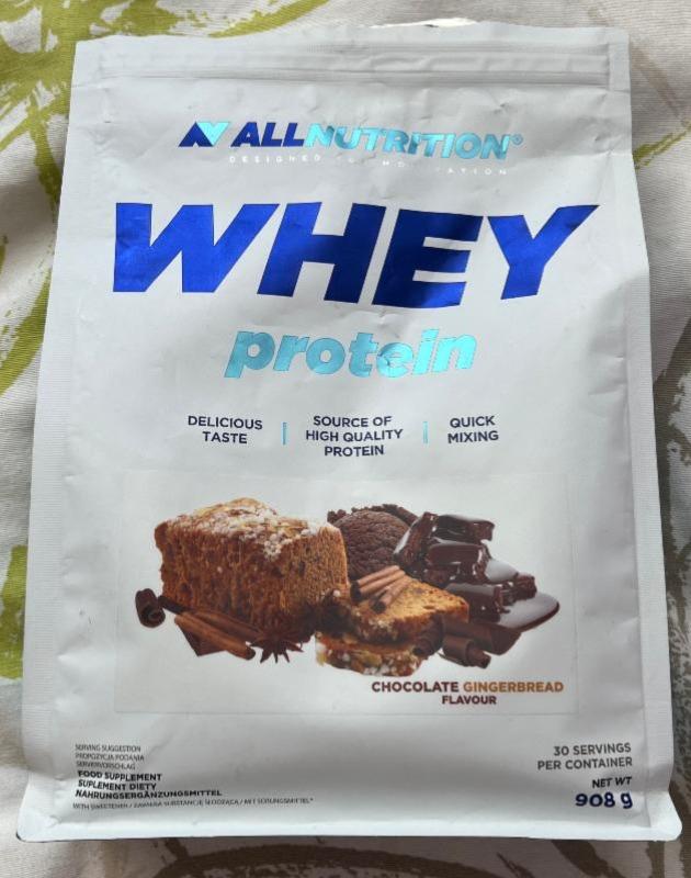 Fotografie - Whey protein Chocolate Gingerbread Flavour Allnutrition