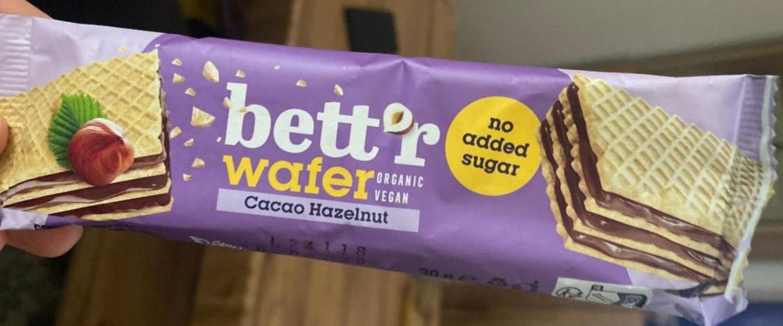 Fotografie - Wafer cacao hazelnut Bett'r