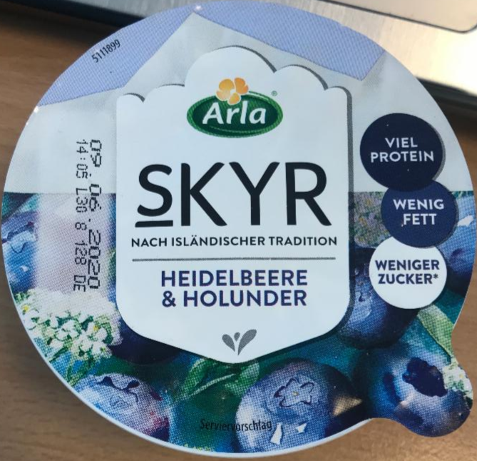 Fotografie - Skyr Heidelbeere & Holunder Arla