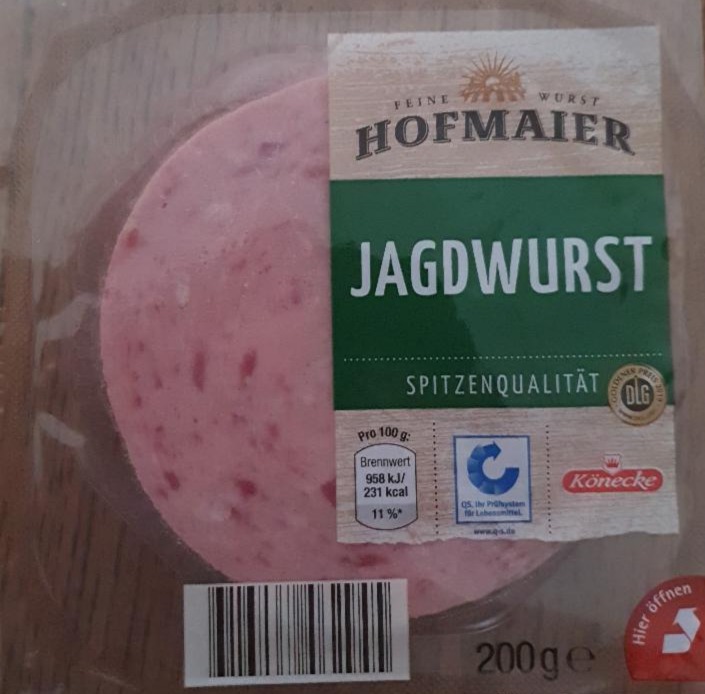 Fotografie - jagdwurst spitzenqualität Hofmaier