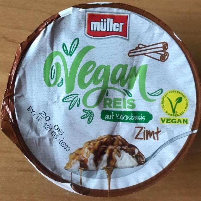 Fotografie - Vegan Reis auf Kokosbasis Zimt Müller