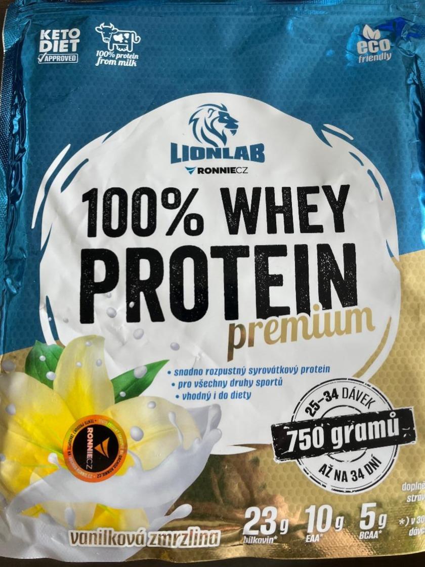 Fotografie - 100% Whey protein premium Vanilka Lionlab