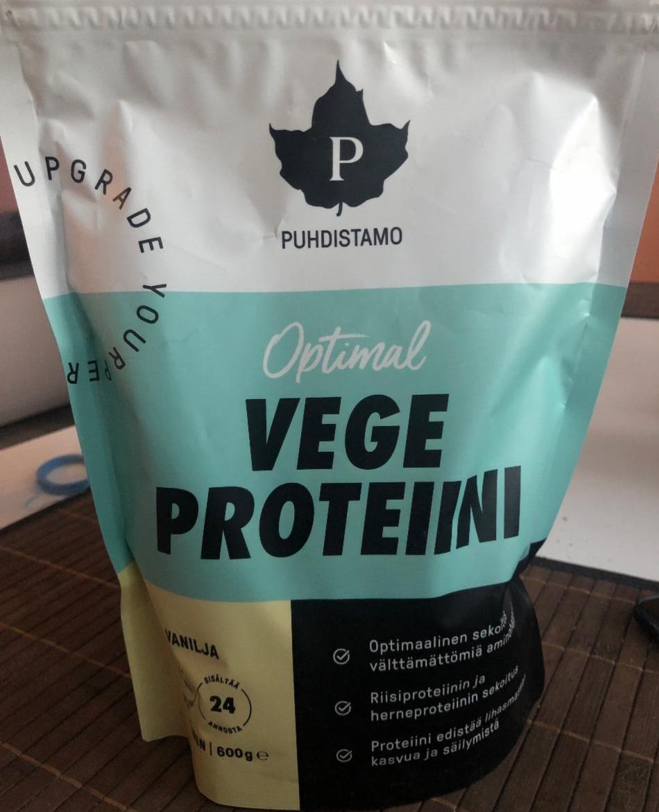 Fotografie - Optimal Vege Protein vanilka Puhdistamo