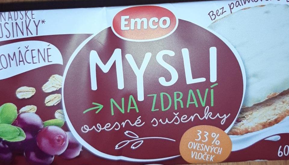 Fotografie - Mysli na zdraví ovesné sušenky polomáčené kanadské brusinky Emco