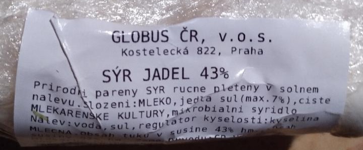 Fotografie - Sýr jadel 43% Globus