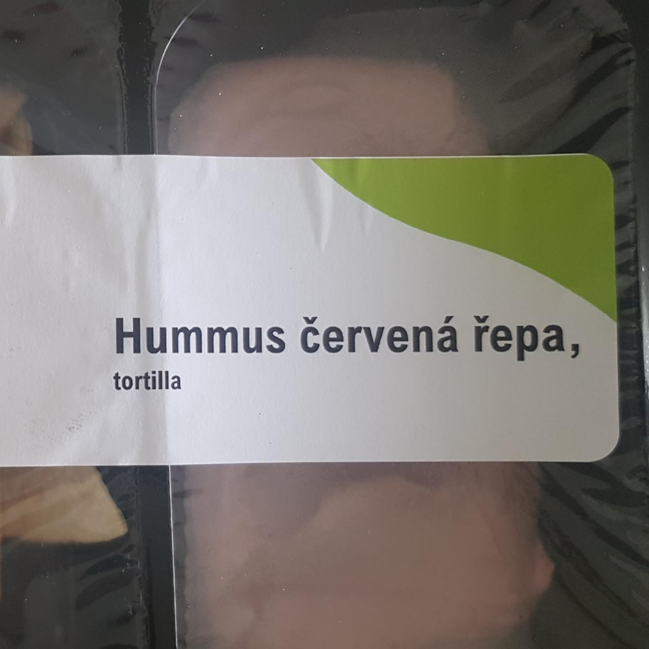 Fotografie - Hummus červená řepa, tortilla