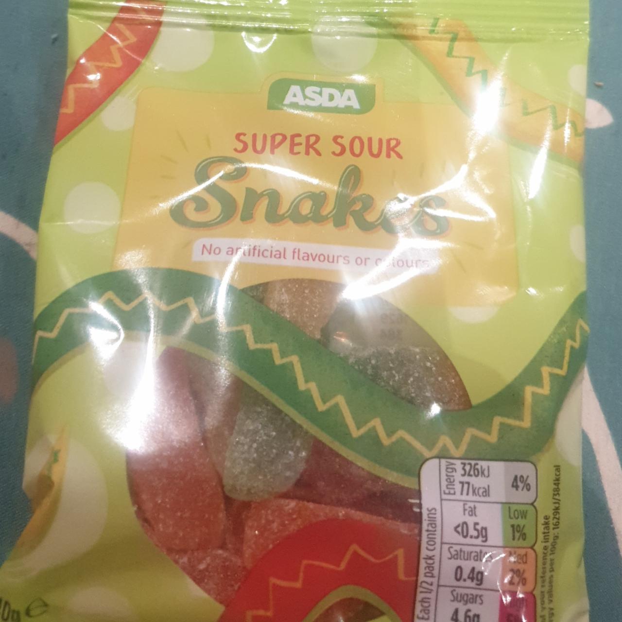 Fotografie - Super sour Snakes Asda