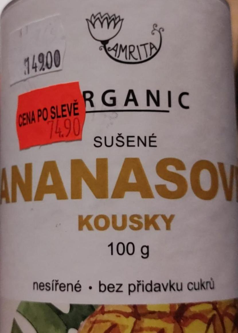 Fotografie - Organic Sušené ananasové kroužky Amrita