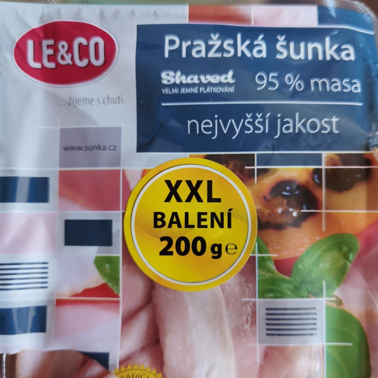 Fotografie - Pražská šunka shaved 95% masa LE & CO