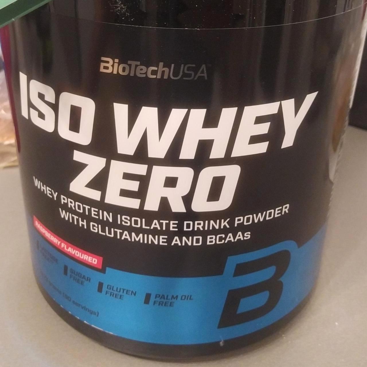 Fotografie - ISO Whey Zero Raspberry flavoured BioTechUSA