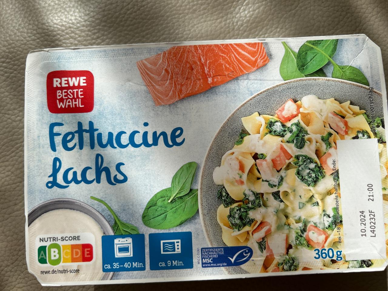 Fotografie - Fettuccine Lachs Rewe beste wahl