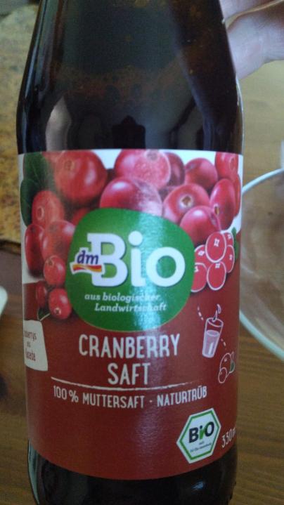 Fotografie - Cranberry saft brusinková šťáva BIO DM