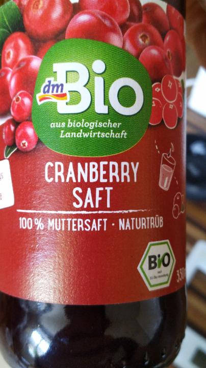 Fotografie - Cranberry saft brusinková šťáva BIO DM